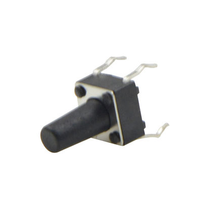 Black Passive Electronic Components Waterproof Tact Switch 6x6 With Copper Pin