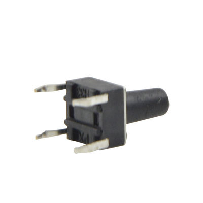 Black Passive Electronic Components Waterproof Tact Switch 6x6 With Copper Pin