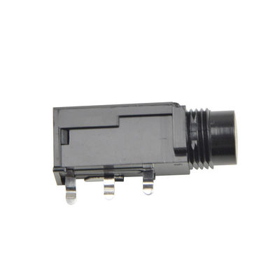 3 pin Small Electrical Connectors 6.35mm Mono Headphone Jack For Amplifier In