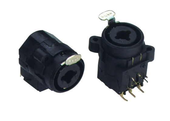 Audio Vertical Female Type XLR Combo Connector With 1/4" Stereo Jack