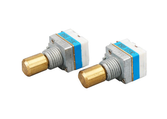 Precision Single Unit Potentiometer With Push Switch DC 10V Sealing Design