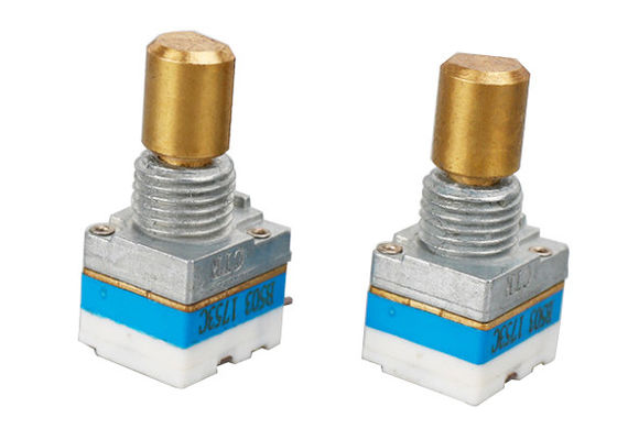 Precision Single Unit Potentiometer With Push Switch DC 10V Sealing Design